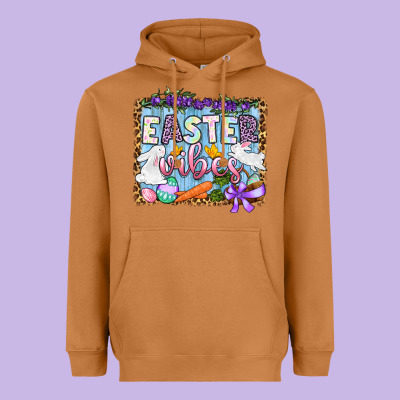 Easter Vibes Heavyweight Hoodie Designed By Oliviacreatesart