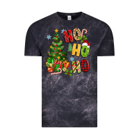 Cloud Black ho ho ho christmas Vintage Tee - MaliasSmallBusiness