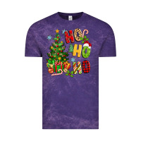 Cloud Purple ho ho ho christmas Vintage Tee - MaliasSmallBusiness