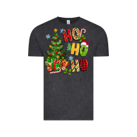 Vintage Black ho ho ho christmas Vintage Tee - MaliasSmallBusiness