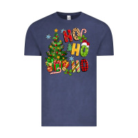 Vintage Denim ho ho ho christmas Vintage Tee - MaliasSmallBusiness