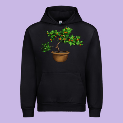 Guava Tree Bonsai Illustrations Urban Hoodie Designed By Lillyallendesigns