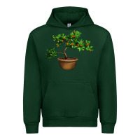 Forest Green Guava Tree Bonsai Illustrations Urban Hoodie - LillyAllenDesigns
