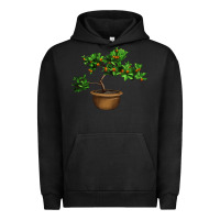 Pigment Black Guava Tree Bonsai Illustrations Urban Hoodie - LillyAllenDesigns
