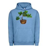 Pigment Pebble Blue Guava Tree Bonsai Illustrations Urban Hoodie - LillyAllenDesigns