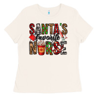 Bone santa's favorite nurse Ladies Tee - Jasminsmagicworld