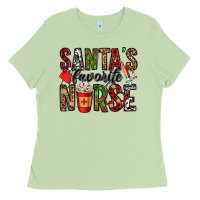 Matcha santa's favorite nurse Ladies Tee - Jasminsmagicworld