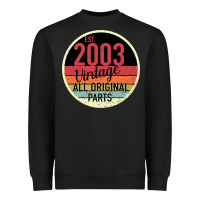 Black 16th Birthday gift Vintage 2003 Heavyweight Sweatshirt - Bettercallsaul