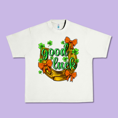 St.patrick's Good Luck Urban Heavy Tee Designed By Bundleandbundleshop