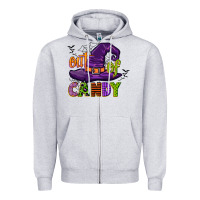 Heather Grey out of candy Zipper Hoodie - CowGirlArtShop
