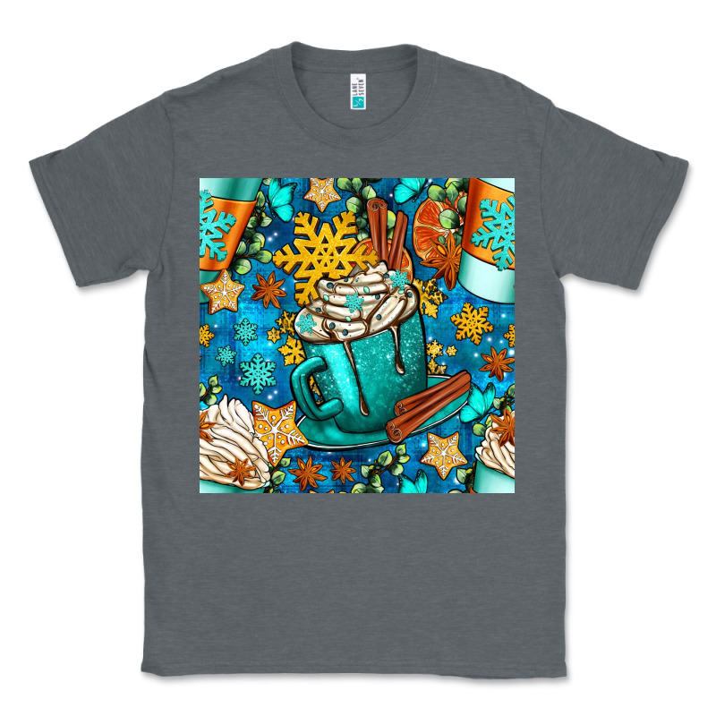 Winter Coffee Cups And Snow With Plaid Seamless Pattern Bbs Classic Tee by BundleAndBundleShop | Teevron