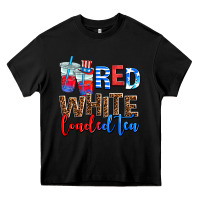 Black Red white loaded tea Heavy Core Tee - AdoDesignShop