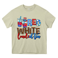 Mossy Red white loaded tea Heavy Core Tee - AdoDesignShop