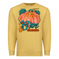 Give Thanks Premium Sweatshirt | Teevron