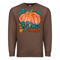 Chestnut Give Thanks Premium Sweatshirt - FaDigitalArtStudio