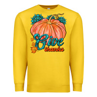 Lemon Give Thanks Premium Sweatshirt - FaDigitalArtStudio