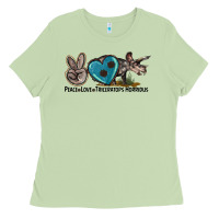 Matcha peace love triceratops horridus Ladies Tee - LillyAllenDesigns