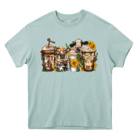 Cows Coffee Cups Heavy Core Tee | Teevron