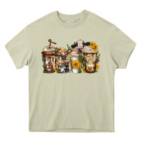 Mossy cows coffee cups Heavy Core Tee - Jasminsmagicworld