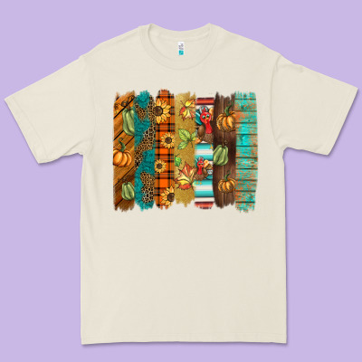 Thanksgiving Brushstroke Premium Tee Designed By Barkaloodesign