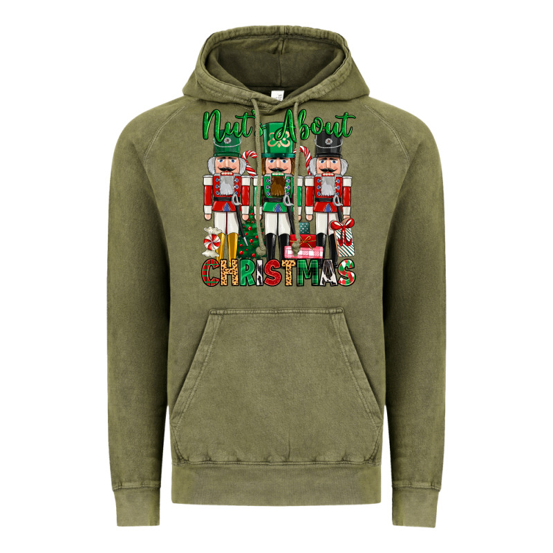 Nuts About Christmas Vintage Hoodie by MaliasSmallBusiness | Teevron