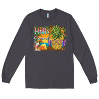 Smoke hello summer pineapple Long Sleeve Tee - BarkalooDesign