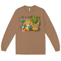 Toasted Coconut hello summer pineapple Long Sleeve Tee - BarkalooDesign