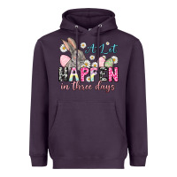 Plum Easter Day A lot can happen in three days Heavyweight Hoodie - OliviaCreatesArt