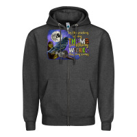 Charcoal Heather something wicked this way comes Zipper Hoodie - CowGirlArtShop