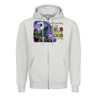 Dove Grey something wicked this way comes Zipper Hoodie - CowGirlArtShop
