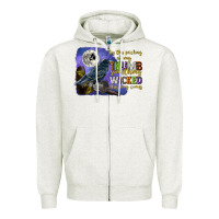 Oatmeal Heather something wicked this way comes Zipper Hoodie - CowGirlArtShop