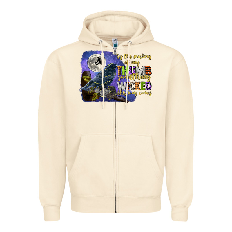Something Wicked This Way Comes Zipper Hoodie by CowGirlArtShop | Teevron