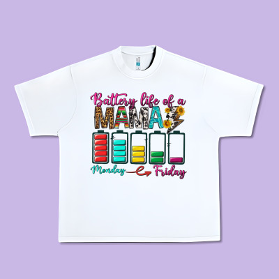 Battery Life Of A Mama Urban Heavy Tee Designed By Bundleandbundleshop