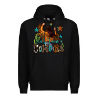 Black can't tame a cowgirl Premium Hoodie - OliviaCreatesArt