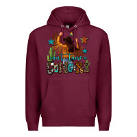 Burgundy can't tame a cowgirl Premium Hoodie - OliviaCreatesArt
