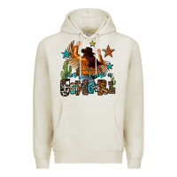 Oatmeal Heather can't tame a cowgirl Premium Hoodie - OliviaCreatesArt