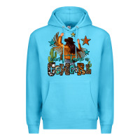 Ocean Blue can't tame a cowgirl Premium Hoodie - OliviaCreatesArt