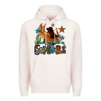 Pale Pink can't tame a cowgirl Premium Hoodie - OliviaCreatesArt