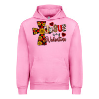 Fuchsia Pink Jesus is My Valentine Cross Urban Hoodie - CowhideDigitalArt