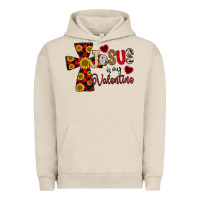 Pigment French Oak Jesus is My Valentine Cross Urban Hoodie - CowhideDigitalArt