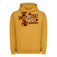 Pigment Peanut Butter Jesus is My Valentine Cross Urban Hoodie - CowhideDigitalArt