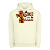 Pigment Pistachio Jesus is My Valentine Cross Urban Hoodie - CowhideDigitalArt