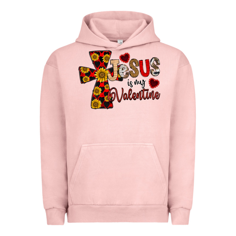 Jesus Is My Valentine Cross Urban Hoodie by CowhideDigitalArt | Teevron