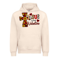 Sandshell Jesus is My Valentine Cross Urban Hoodie - CowhideDigitalArt
