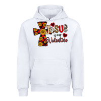 White Jesus is My Valentine Cross Urban Hoodie - CowhideDigitalArt