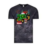 Cloud Black farm tractor christmas Vintage Tee - MaliasSmallBusiness