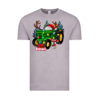 Vintage Zinc farm tractor christmas Vintage Tee - MaliasSmallBusiness