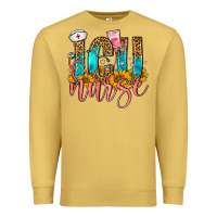 Antique Gold Western ICU Intensive Care Unit Nurse Premium Sweatshirt - FaDigitalArtStudio