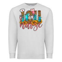 Dove Grey Western ICU Intensive Care Unit Nurse Premium Sweatshirt - FaDigitalArtStudio