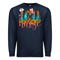 Navy Western ICU Intensive Care Unit Nurse Premium Sweatshirt - FaDigitalArtStudio
